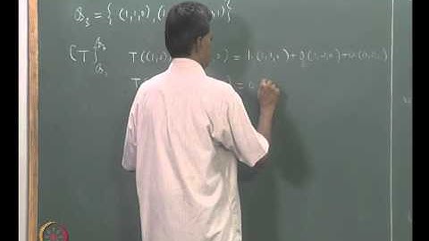 Mod-05 Lec19 The Matrix of a Linear Transformation