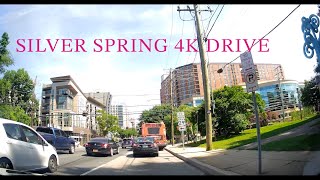 Downtown Silver Spring, MD to Downtown Bethesda 4K Drive