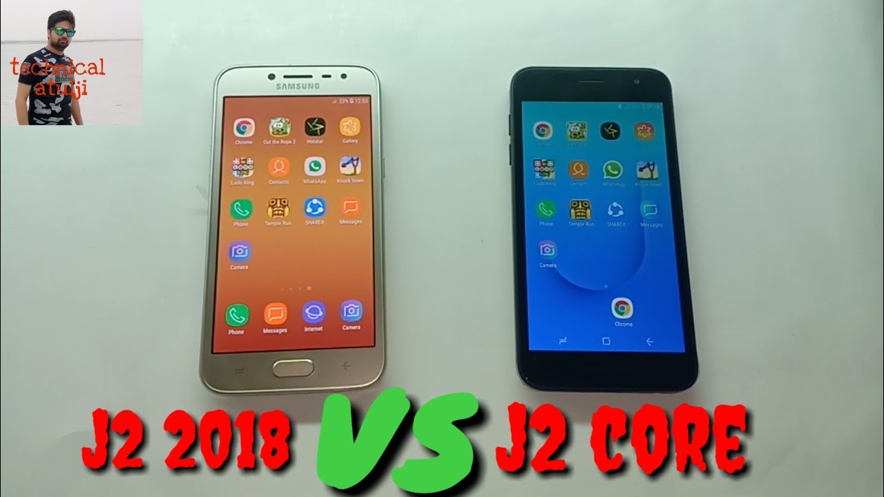 Samsung J2 Core Vs Samsung J2 18 Speed Test Youtube