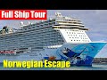Norwegian escape  full walkthrough ship tour  review  norwegian cruise line