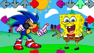 Funny Spongebob Kills Sonic.exe Fnf Vs Sonic