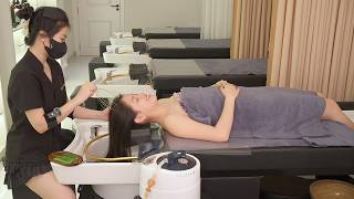 ASMR : Deep Scalp Massage & Head Wash at Barber Shop in Da Nang 🇻🇳