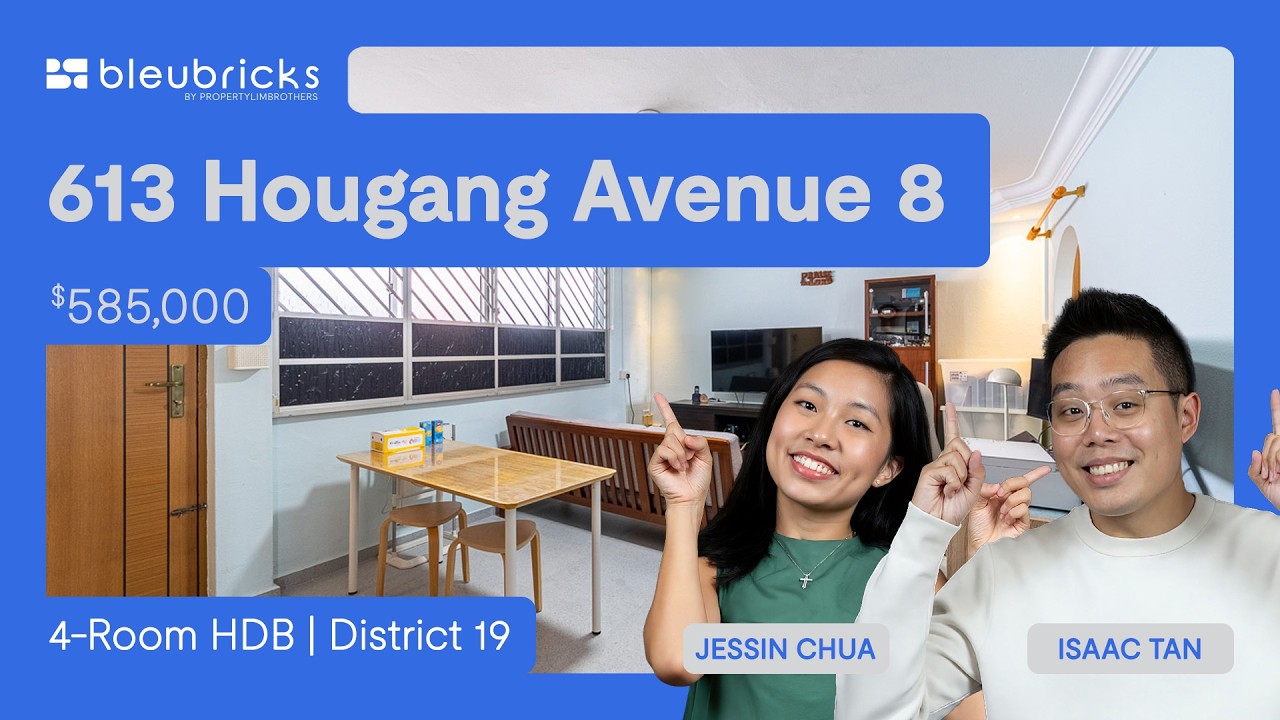 Singapore HDB| 613 Hougang Avenue 8 |4-Room HDB| $585,000 |bleubricks By PLB|Isaac Tan & Jessin Chua