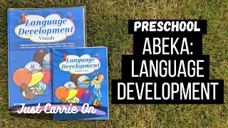 Abeka Preschool Language Development Visuals and Teacher Manual