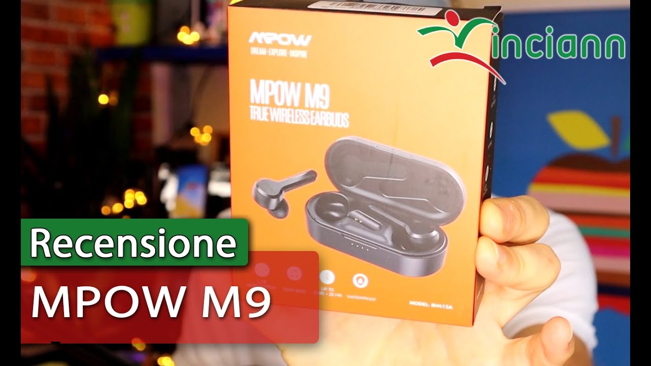 Recensione cuffie auricolari true wireless Mpow M9: BT5 binaurali iPX7 deep  bass sotto i 30€ - YouTube
