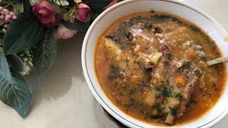 Машхурда. Узбекский суп с машем и рисом. Очень сытный и вкусный!!!