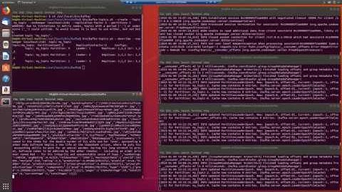 Apache Kafka .net producer, node consumer, ubuntu server