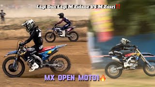 MX OPEN MOTO1 Race Padangsidimpuan Sumatera II M.Zidane Berhasil Finish Ke1