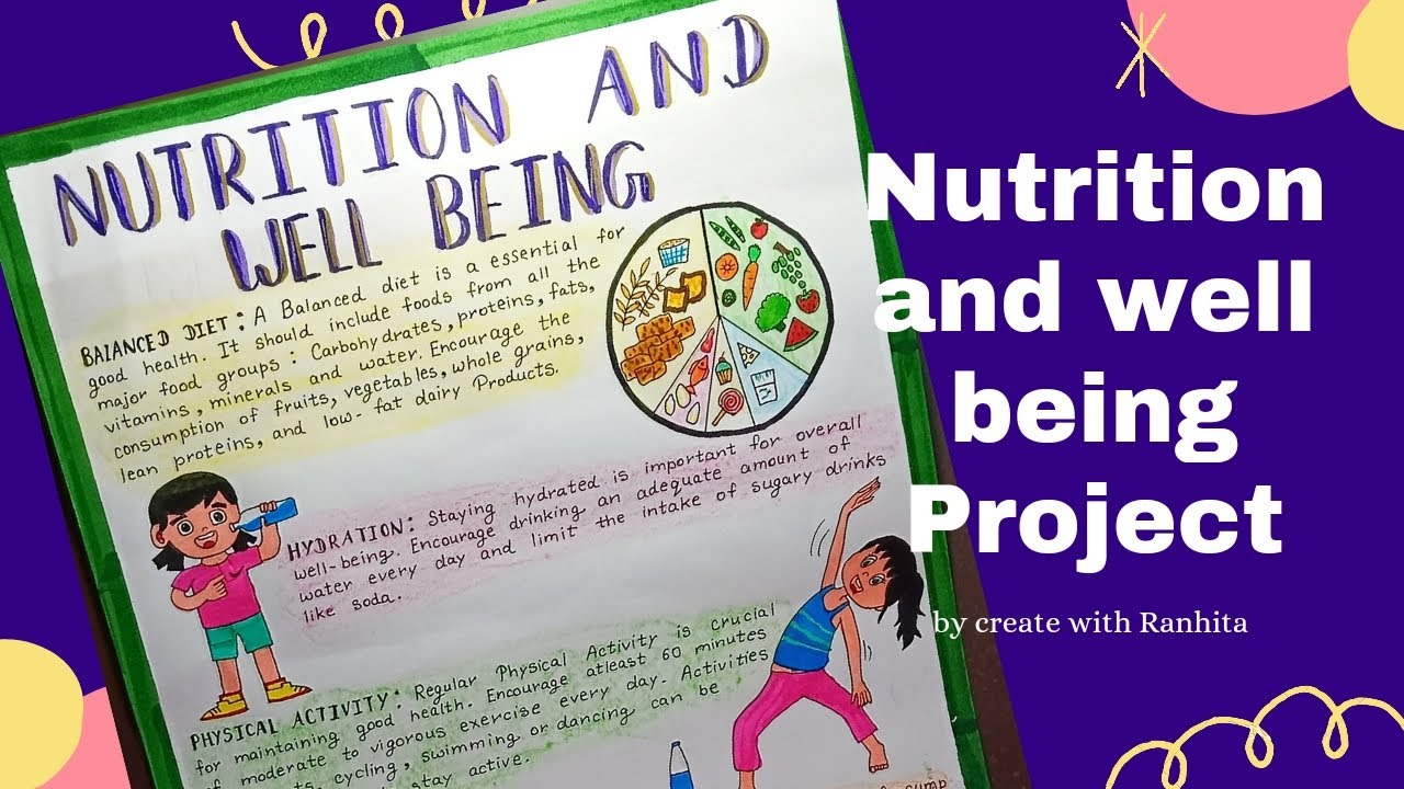 Nutrition and well being project by Create with Ranhita 😍 #drawing, # ...