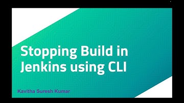 Stopping Build in Jenkins using CLI