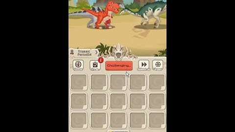 Simulation game idle dinosaurs triassic period 54 to triassic period 64 complete