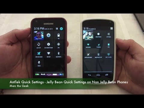 AntTek Quick Settings - Jelly Bean Quick Setting on Non Jelly Bean Phones