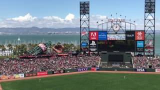 AT&T Park View of the Bay from Section 315