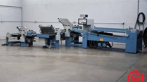 1997 MBO B26 Continuous Feed Paper Folder w/ 8 Page Unit, 16 Page Unit and Mobile Delivery