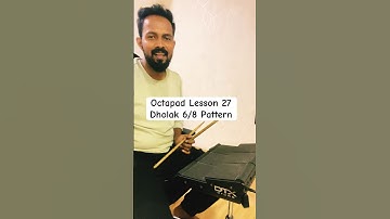Octapad Lesson 27 | Dholak 6/8 Pattern | Dholak Patch #drums #octapadclass #drummerszone