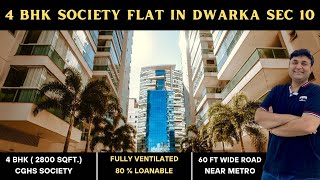 Society flat 4bhk in Sec-10 Dwarka | Vinayak apartment C.G.H.S | Premium interiors | 9205400867, 70