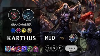 Karthus Mid vs Yasuo - EUW Grandmaster Patch 11.10