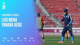 Conferencia de prensa Luis Mena y Yanara Aedo - previo a Liga de Naciones Femenina