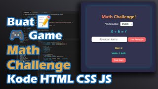 Buat Aplikasi Math Challenge Kode html css js ChatGPT screenshot 4