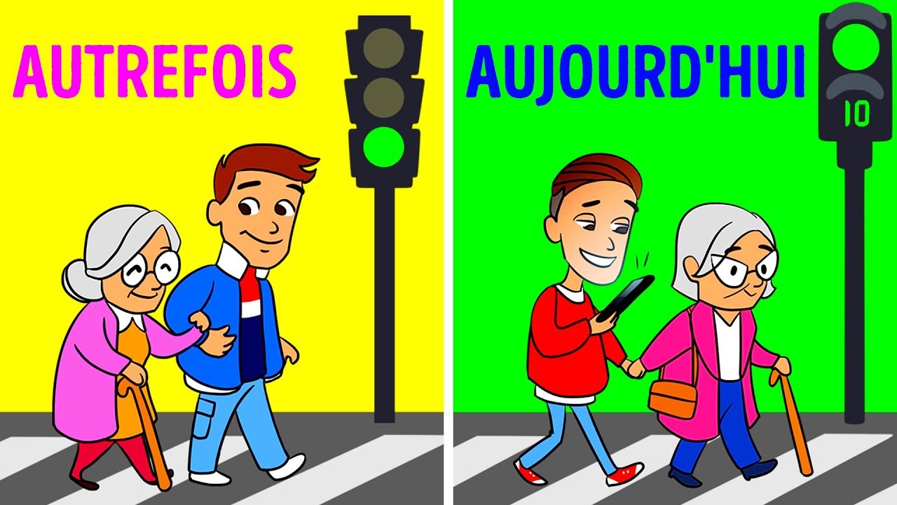 La Vie Autrefois Et La Vie Aujourd Hui Youtube