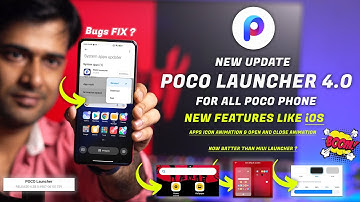 Official Poco Launcher 4.0 Fourth update with bug fixes & more Smoothness, Animations Speeds 4GB ? 🔥