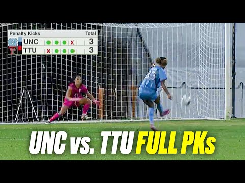 UNC vs. Texas Tech: Full PKs in 2025 NCAA women's soccer tournament