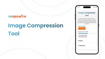Free AI Image Compression Tool by upGrowth to Compress Images Without Losing Quality