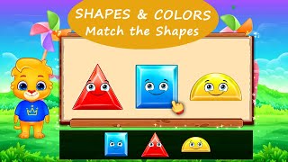 Colors and Shapes - Match the Shapes with Lucas and Ruby RV AppStudios Games
