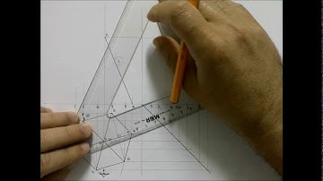 Basics on Geometric Solids  - Pyramid with Top View rotated at 15 degrees