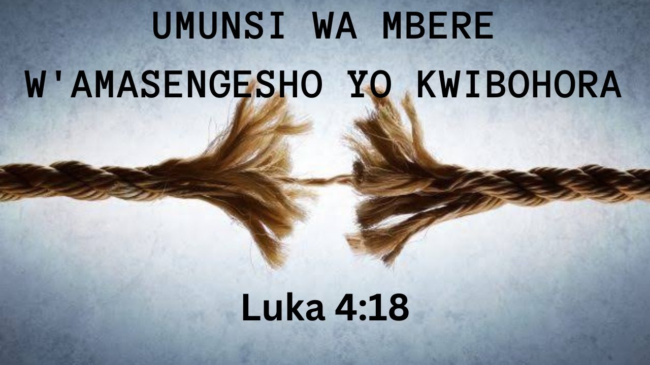 UMUNSI WA MBERE WO KWIBOHORA - YouTube