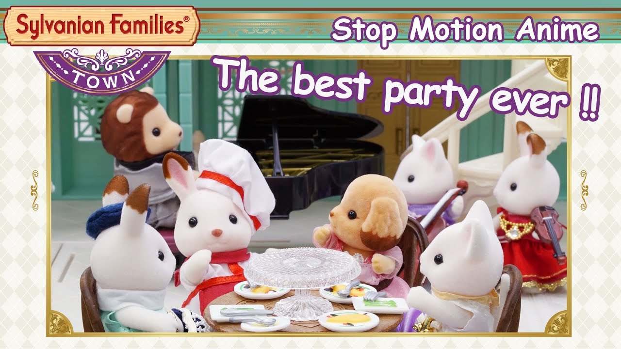 #3 The Special Birthdayparty ! But Where Is The Cake...? | Stop Motion Movie | Sylvanian Families girls like you