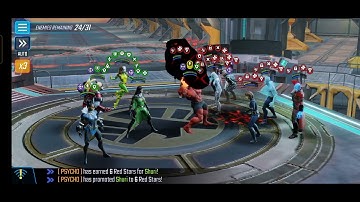 Dark Dimension 5 - Node 13 ( Legendary Node ) - Horseman too OP - 1 Shot - Marvel Strike Force