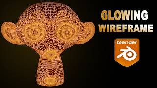Easy Glowing Wireframe Effect in Blender |  Neon Render Tutorial