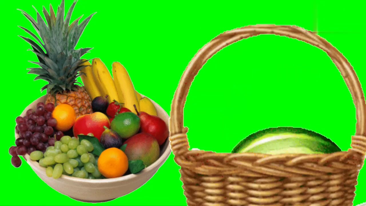 green screen HD screen animation effect eat fruits YouTube
