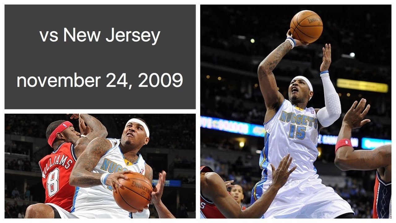 Carmelo Anthony 27 pts vs New Jersey Nets Highlights (november