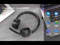 Soothielec noise canceling wireless headset with microphone