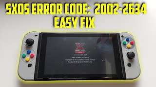 Fixing SXOS error code: 2002-2634