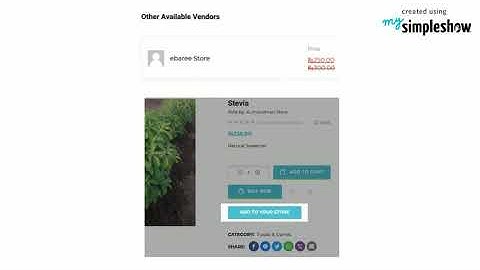 Single Product Multiple Vendor