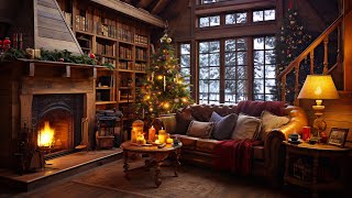 Cozy Christmas Log Cabin Ambience - Instrumental Christmas Music & Snowfall on Window & Fireplace by Cozy Ambience 71 views 6 months ago 4 days