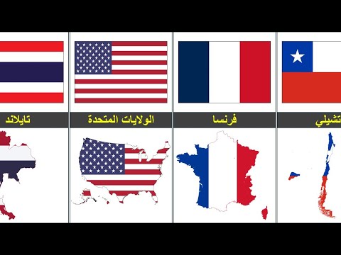 أعلام دول تتكون من اللون الأزرق الأبيض والأحمر