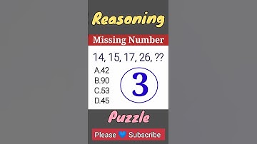 Missing Number♦️| Reasoning | Puzzle | #maths #shorts