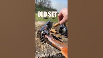 OLD SHOTGUN SET #shorts #shotgun #gun #hunting #usa #weapon #cartridges #review #shootingrange
