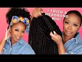 No Glue & No Lace Melting Needed? LETS SEE! Curly Headband Half Wig For Beginners!