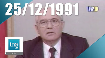 19 20 FR3 Du 25 Décembre 1991 Démission De Mikhaïl Gorbatchev En L URSS Archive INA 19 20 FR3 Du 25 Décembre 1991 Démission De Mikhaïl Gorbatchev En L URSS Archive INA