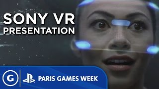 Sony's VR Playstation Presentation at Paris Games Week 2015