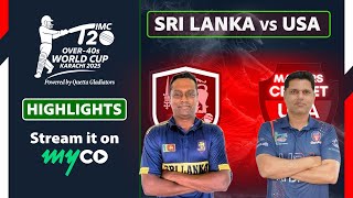 Download Lagu Full Match Highlights | Sri Lanka vs USA | IMC Over-40s T20 Cricket World Cup 2025 | on myco MP3