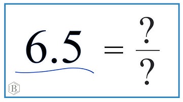 6.5 as a Fraction (simplified form)