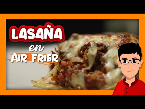 ✍ Como hacer LASAÑA de carne en freidora sin aceite - freidora de aire - air fryer ????