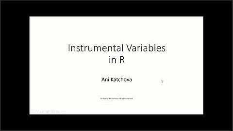 Instrumental Variables in R