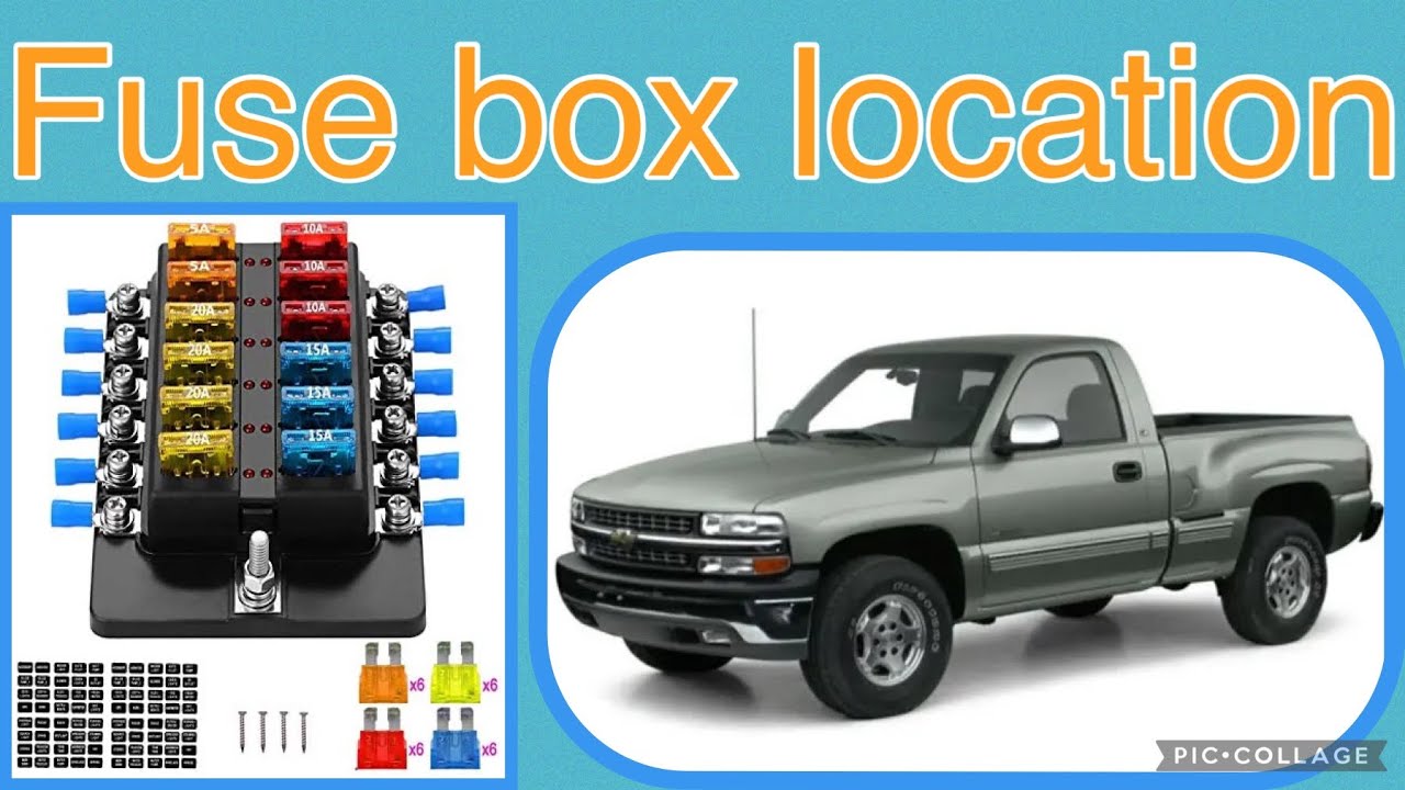 The fuse box location on a 2000 Chevy Silverado